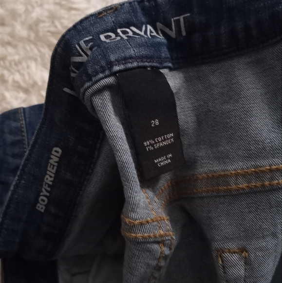 Lane Bryant Distressed Paint Splatter Jeans sz 28 - Picture 2 of 4